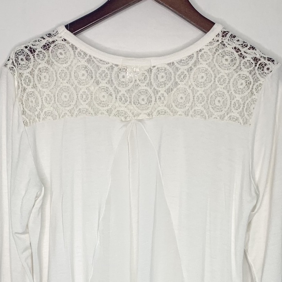 PEBBLE & STONE Anthropologie Blouse Semi Sheer Back - Picture 7 of 12